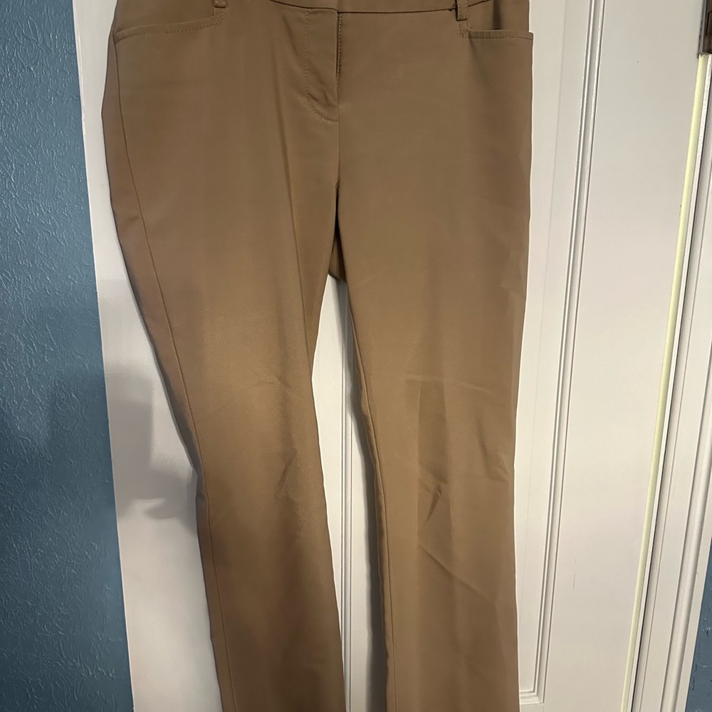 Express columnist tan slacks pants Size 0 Regular 0R OR